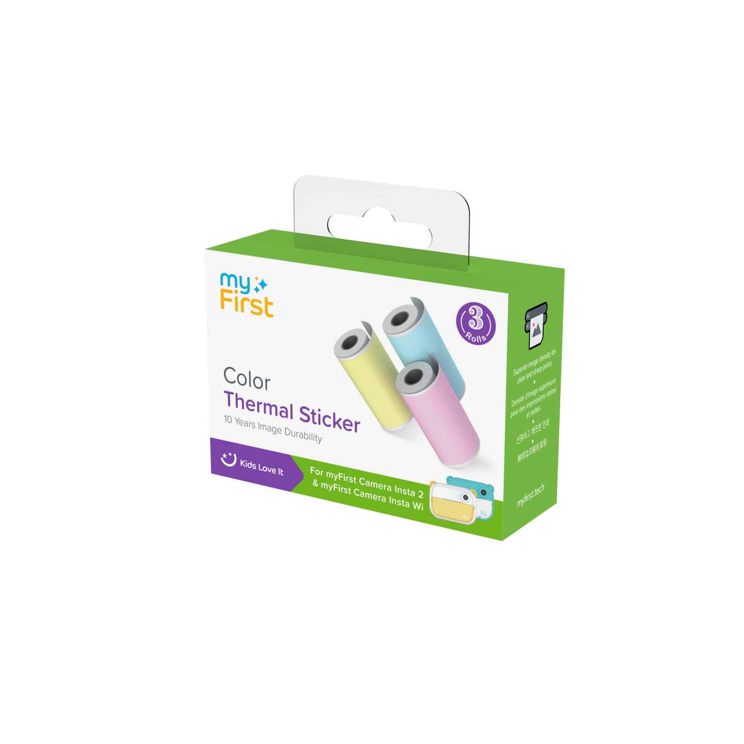 🎁 Thermal Sticker Pink Blue Yellow for myFirst Camera Insta 2/Insta Wi (100% off)